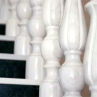 Columnas en mármol blanco Macael